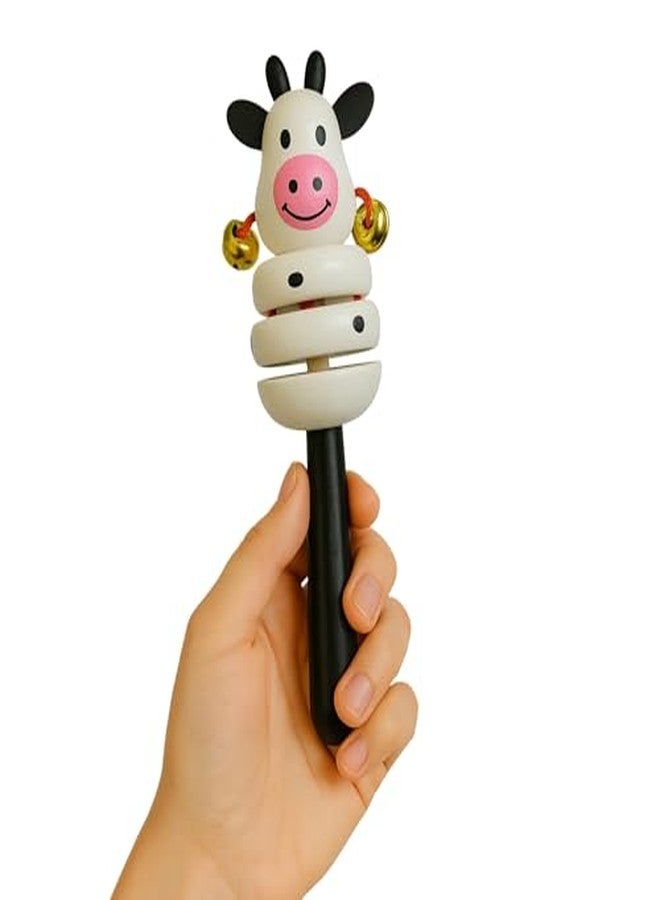 Vemlons Jhunjhuna Wooden Toy jhunjhuna Wooden Non Toxic Colourful Rattle Toys for New Born Baby, Musical Infant Toy, / Dugi Dugi Rattle Sweet Cuddle Infant of JhunJhunas - Image 4